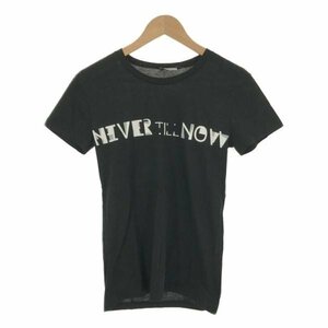 Dior HOMME ディオールオム 10AW NEVER TILL NOW プリントTシャツ ブラック XS メンズ IT7WUPQ4Y9IA