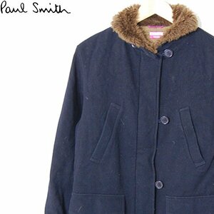 ポールスミスジーンズ Paul Smith JEANS■中綿入りウールコート/オンワード樫山■40■ブラック ※NK4819212