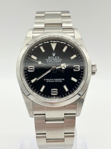 ▼【ITWGS45MG4FE】ROLEX エクスプローラーⅠ 114270 F番 ブラック文字盤 保証書