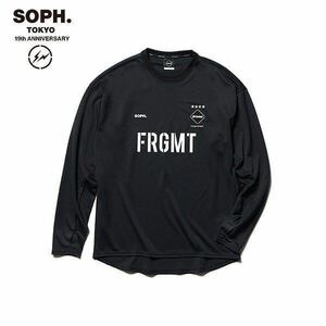 【新品未使用】 18AW 19 新品 FCRB F.C.Real Bristol エフシーレアルブリストル SOPHNET FRAGMENT L/S TRAINING TEE Tシャツ フラグメント