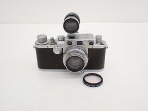 LEICA/ライカ E.Leitz バルナック型カメラ IIIc型/標準レンズ Summar 5cm F2 1946年製 ∽ 70D44-1