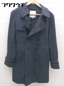 ■ ◎ green label relaxing UNITED ARROWS ウエストベルト ライナー付き 長袖 コート サイズM ネイビー メンズ