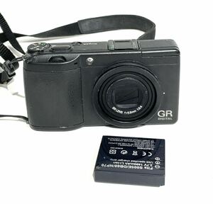△bk-890 リコー Ricoh GR Digital 5.9mm F2.4 バッテリー付き コンパクトデジタルカメラ 充電器なし 現状品(S152-7)