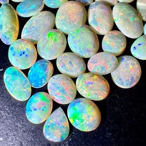 1円〜!!遊色効果!!☆天然オパールおまとめ96ct☆j 約19.2g ルース 裸石 宝石 ジュエリー jewelry opal w4 た50