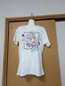 送料無料即決!新品●モンスターストライク（モンスト）グッズ●ルシファーLUCIFER●メンズ●半袖Tシャツ●Mサイズ●白ホワイト●缶バッジ付