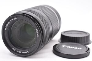 Canon キヤノン ZOOM EF-S 55-250mm F/4-5.6 IS オートフォーカス レンズ (t8720)