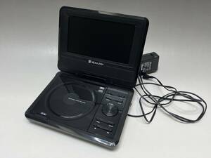 極美品 GAUDI グリーンハウス 7型ワイドTFT液晶 ポータブルDVDプレーヤー GHV-PDV780 7インチ画面 C