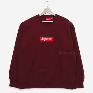 Supreme - Box Logo Crewneck カーディナルL シュプリーム - ボックスロゴクルーネック 2022FW　スウェットシャツ