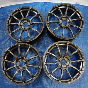 (鍛造:中古)ADVAN RACING RZ-F2 18×8.5 114.3+38/18×9.5 114.3+44 ハイパーブラック 各2本