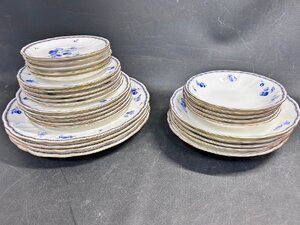 埼玉戸田店【中古品】01-60 NARUMI BONE CHINA ナルミ ボーン チャイナ 食器 皿 24枚 まとめ売り