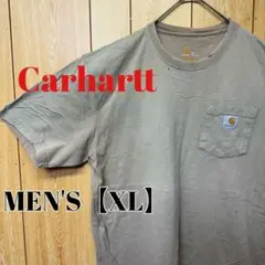 TN153【US輸入】Carhartt(カーハート)　Tシャツ【XL】ベージュ