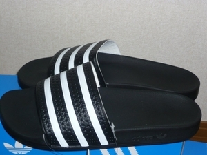 0★★★★即決！新品 adidas originals/アディダス アディレッタ 黒x白 7 Made in Italy 