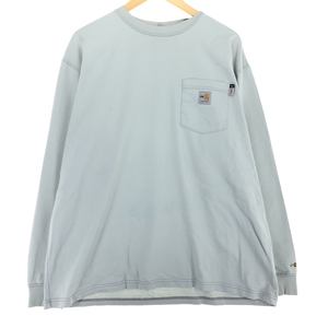 古着 カーハート Carhartt FRシリーズ 無地ポケットロングTシャツ ロンT メンズXL /eaa432469