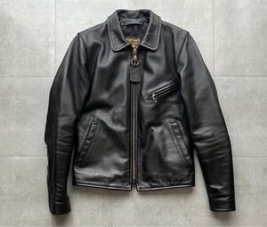 USA製　VANSON シングルライダースジャケット　ブラック　美品