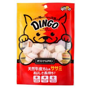 ディンゴ (Dingo) 犬 おやつ ミート・イン・ザ・ミドル オリジナルチキン ミニ10本入 牛皮の内側に肉を巻き込み最後まで飽きずに食べる長