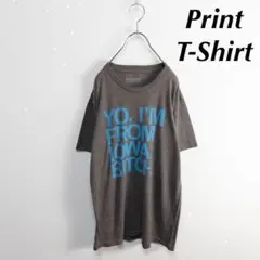 プリントTシャツ　希少・USA製　ビッグプリントデザイン　古着