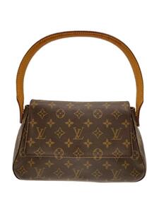 LOUIS VUITTON◆ミニ・ルーピング_モノグラム・キャンバス_BRW/PVC/BRW