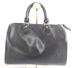 【ト足】LOUIS VUITTON ルイヴィトン スピーディ ハンドバッグ ミニボストンバッグ レザー ブラック CMZ01CSS48