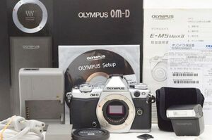 ☆美品☆ OLYMPUS オリンパス OM-D E-M5 MarkⅡ ボディ 元箱 付属品 Shot数 7,500枚前後！ ♯24122104