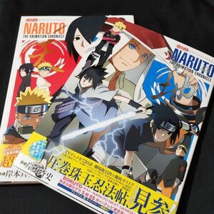 画集　NARUTO―ナルト― TVアニメプレミアムブック NARUTO THE ANIMATION CHRONICLE 天 ・地　2冊セット　美品　棚YNb3