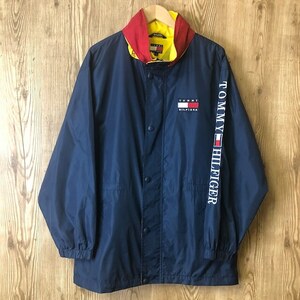 90s VINTAGE TOMMY HILFIGER ナイロンジャケット メンズ XLサイズ 90年代 トミーフィルフィガー ヴィンテージ 古着 e24051612