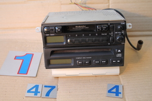 KL-556-1 ☆スバル純正 SUBARU　CD PLAYER 86202KC040 / AM/FM CASSETTE CAR STEREO 86201TA090