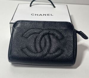 jー 2 ● シャネル CHANEL ポーチ 小物入れ ココマークブラック