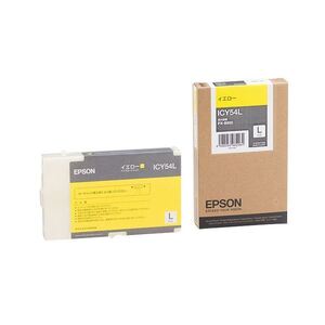 【新品】(まとめ) エプソン EPSON インクカートリッジ イエロー ICY54L 1個 〔×10セット〕