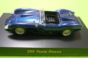 【新品】京商1/64 ミニカーコレクション★ フェラーリ 250 Testa Rossa ☆ ネイビーブルー 