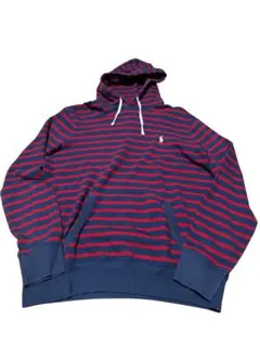 Polo Ralph Lauren 赤青ボーダー　パーカー 180/100A