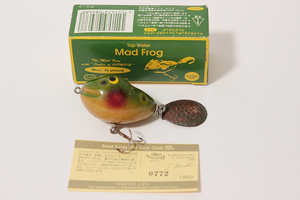 希少レア　スミス マッドルアー　マッドフロッグ　カエル　蛙　SMITH MAD Frog　 西岡工房　西岡忠司　ハンドメイド　ウッドルア