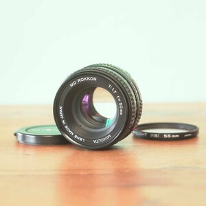 ミノルタ MD ROKKOR 50mm f1.7 オールドレンズ 53