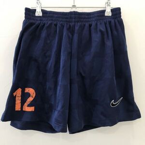 LV2225 旧タグ NIKE サポーター 総柄 スウッシュ プラパン ハーパン ネイビー M