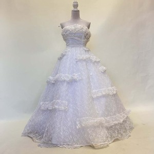 中古 プリンセスライン　７号R　ウェディングドレス　結婚式　フォトウェディング　前撮り　演奏会　ステージドレス　W-277