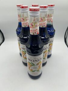 モナン　ブルーキュラソーシロップ 700ml ×6本 未開封 【N020】