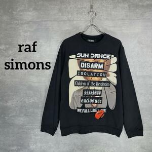 『raf simons』ラフシモンズ (M) クルーネックスウェット