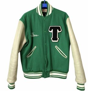 【即決】03AW Lサイズ テンダーロイン T-BASEBALL JKT スタジャン ジャケット グリーン 初期