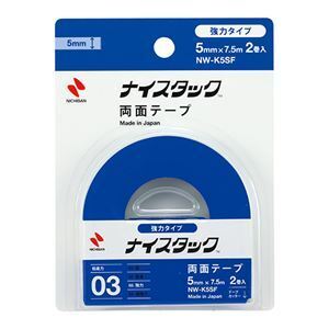 【新品】（まとめ） ニチバン ナイスタック 強力タイプ 5mm×7.5m 2巻入 〔×20セット〕