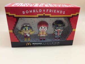 #6156　開封済み未使用 マクドナルド　ナノブロック 45thアニバーサリー リミテッドコレクション ロナルドフレンズ