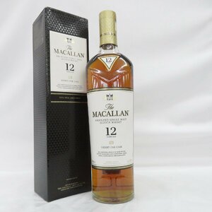 【未開栓】The MACALLAN ザ・マッカラン 12年 シェリーオーク ウイスキー 700ml 40% 箱付 11590969 0601