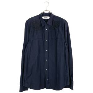 HERMAN(ハーマン) embroidery shirt (navy)