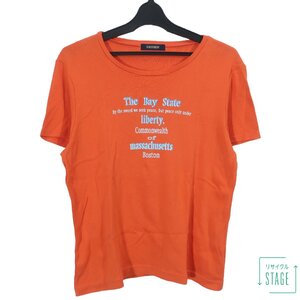 EASTBOY イーストボーイ ★丸首Tシャツ 半袖 カットソー 大きいサイズ19 オレンジ系 レターパック可 b8489