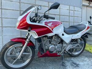 HONDA ゼルビス 250 MC25 エンジン始動確認 書類あり ボルドール赤白カラー ホンダV型250cc VT250FN