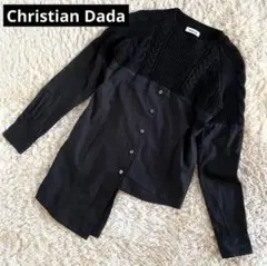 Christian Dada クリスチャンダダ ケーブルニット 切り替え シャツ