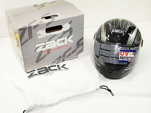 ∞【未使用】SPEEDPIT TNK工業 ヘルメット ZaCK ZF-5 BK/S FIRE 58～60cm フルフェイス ブラック/シルバーファイア □H8