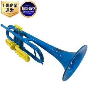 Tiger Trumpet PT-02Y プラスチック トランペット ブルー イエロートリム 中古 訳有 W9420880