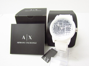 ARMANI EXCHANGE アルマーニエクスチェンジ AX1442 ホワイト クォーツ腕時計♪AC20328