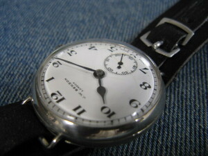 1935年製 J.W.BENSON J.W.ベンソン 銀無垢デ二ソンケース 英国アンティーク手巻腕時計 稼働美品！ 注油済み