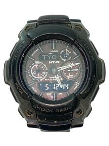 CASIO◆ソーラー腕時計・G-SHOCK/デジアナ/BLK/BLK