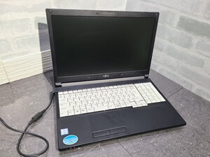 【ジャンク品】管1H76 FUJITSU LIFEBOOK A577/SX FMVA2601AP CPU core i5-7300U Bios起動OK　HDD無し、メモリー4GB、バッテリー有り